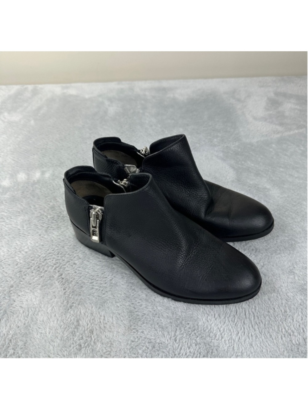 3.1 Phillip Lim Women's Size 5 US Alexa Black Leather Ankle Booties SHE6-T186SPX